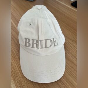 Six Stories Embroidered “Bride” Hat (worn once!)